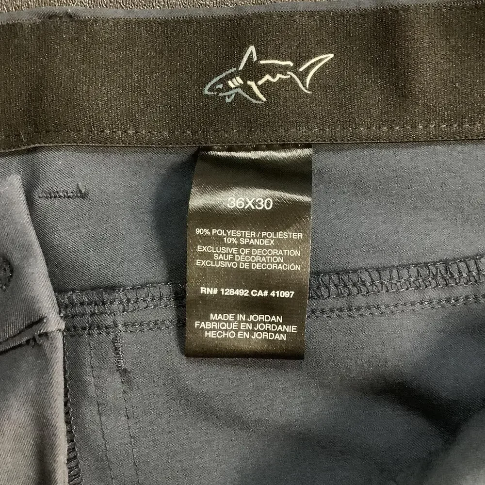 Greg Norman Pants Mens 36x30 Gray Five Pocket Golf Performance Stretch Tech